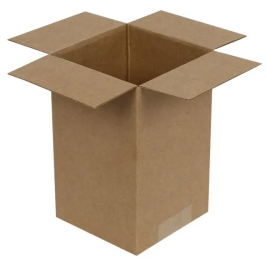 10x10x16cm Single Corrugated Box - Kraft - 1