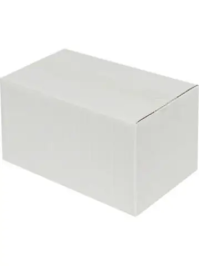 10x6x5cm Single Corrugated Box - White - 2