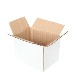 10x7x7cm Box - 0.2 Desi Box - Single Corrugated Box - White - 1