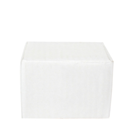 10x7x7cm Box - 0.2 Desi Box - Single Corrugated Box - White - 3