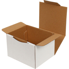 12.5x10.5x8cm Locked Box - White - 1