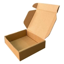 12x10x3cm Locked Box - Kraft - 1