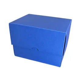 13x10x6cm Renkli Karton Kutu - Lacivert - 2