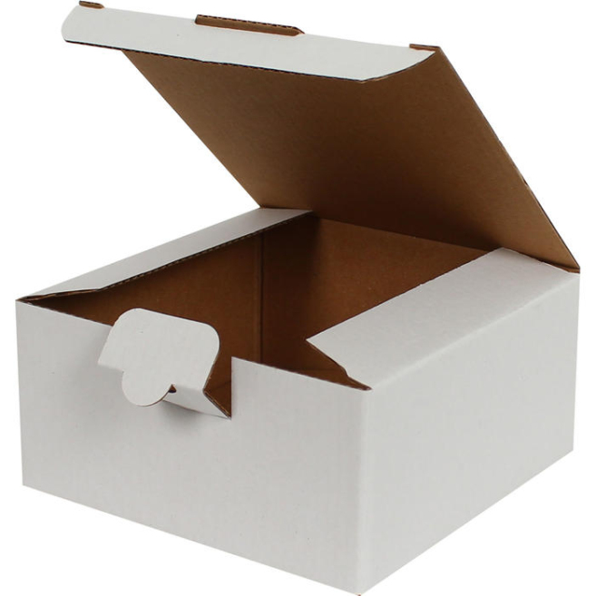 13,5x13,5x6,5cm Locked Box - White - 2