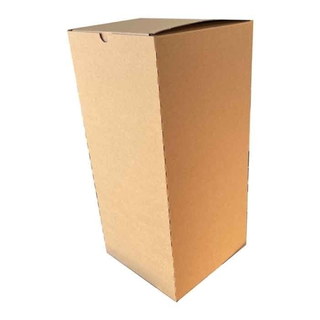 14x14x25cm Double Slotted Locked Box - Kraft - 3