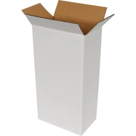 14x8x27cm Single Corrugated White Box - 1