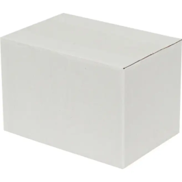 15x10x10cm Single Corrugated Box - White - 3