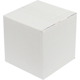 15x15x15cm Single Corrugated Box - White - 3