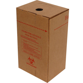 17x13x28.5cm Injector Safe Waste Box - Kraft - 5