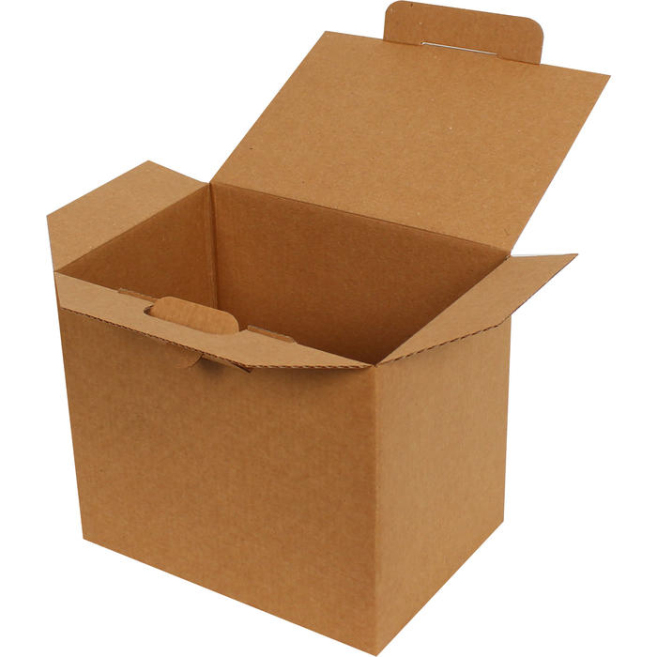 18x13x15.5cm Locked Box - Kraft - 1