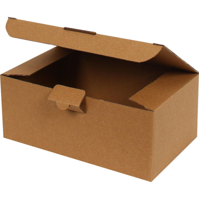 20x12x8cm Locked Box - Kraft - 2