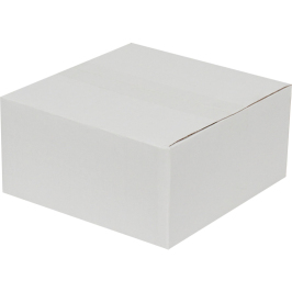 20x20x10cm Single Corrugated Box - White - 3