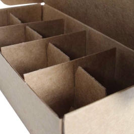 20x9.5x5.4cm Box - 0.3 Desi Box - Box with Compartment - Kraft - 2