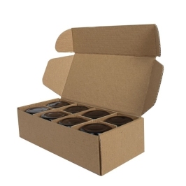 20x9.5x5.4cm Box - 0.3 Desi Box - Box with Compartment - Kraft - 4