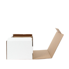 22,5x12x8cm Locked Box - White - 3