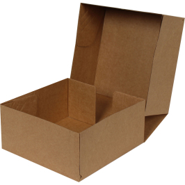 24.5x24.5x11,5cm E-Commerce Cargo Box - 4 Points - Kraft - 1