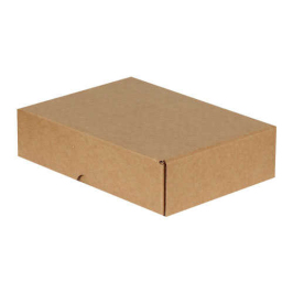 24x16.5x6cm Locked Box - Kraft - 3