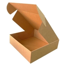 25x16x12cm Locked Box - Kraft - 1