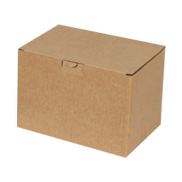 25x17x17cm Box of Tall Glasses with Separator - Kraft - 3