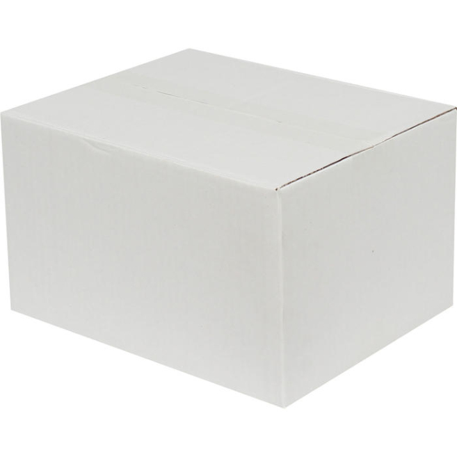 25x20x15cm Single Corrugated White Box - 3