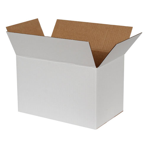 28x18x18cm Single Corrugated Box - White - 1