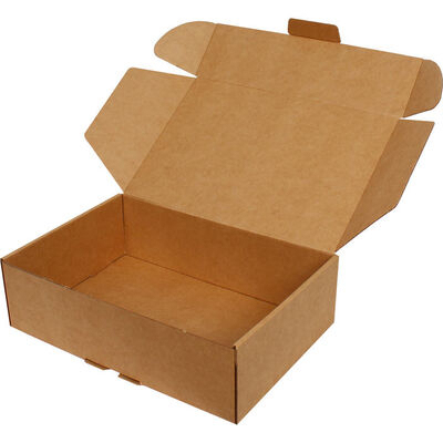 28x19x6cm Locked Box - Kraft - 1