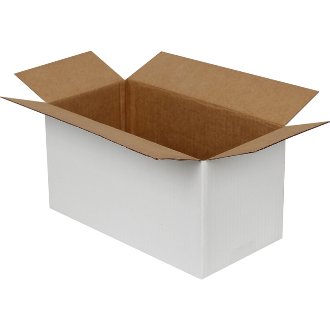 29x15x15cm Single Corrugated Box - White - 1