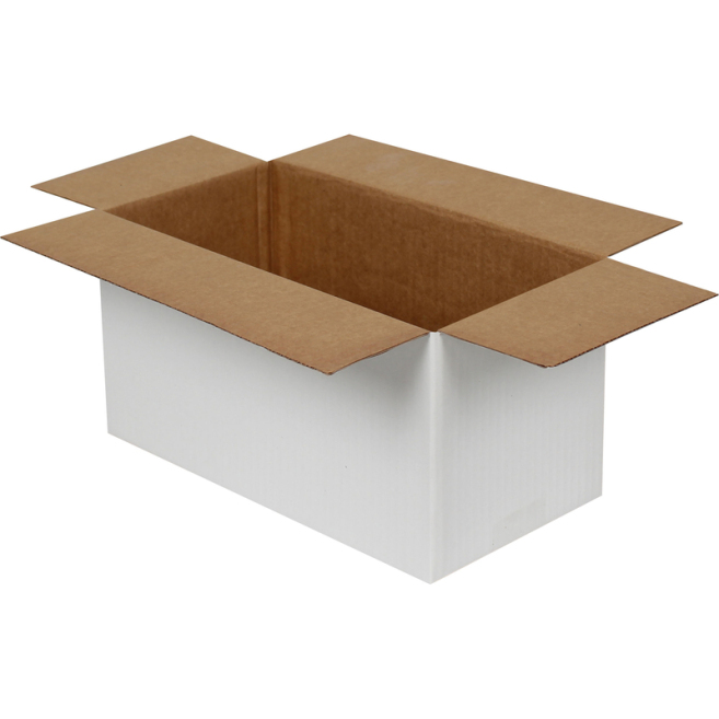 29x15x15cm Single Corrugated Box - White - 3