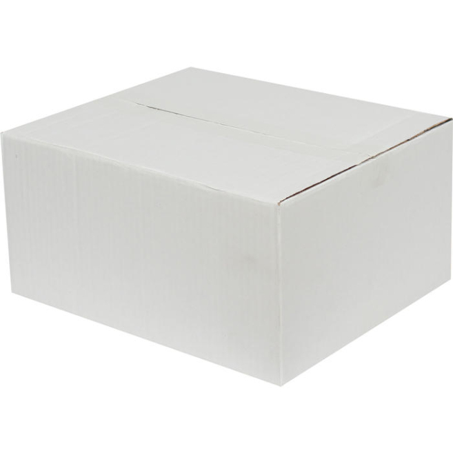 30x25x15cm Single Corrugated Box - White - 3