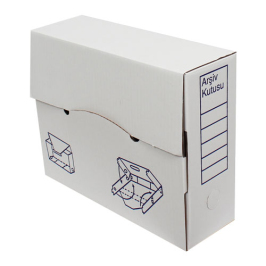 32x12x24cm Archive Box - White - 2