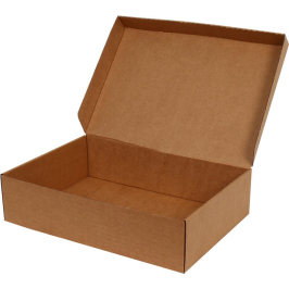 32x22x8cm Locked Box - Kraft - 1