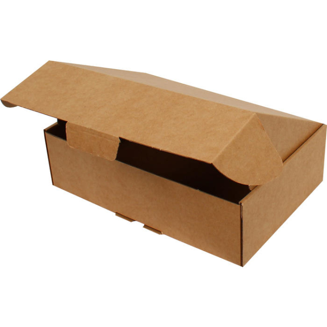 32x22x9,5cm Locked Box -Kraft - 2