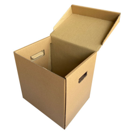 32x26x33cm Box With Handle -Kraft - 3