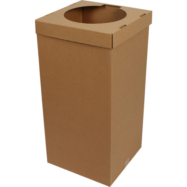 35.5x35.5x70cm Waste Paper Box - Kraft - 1