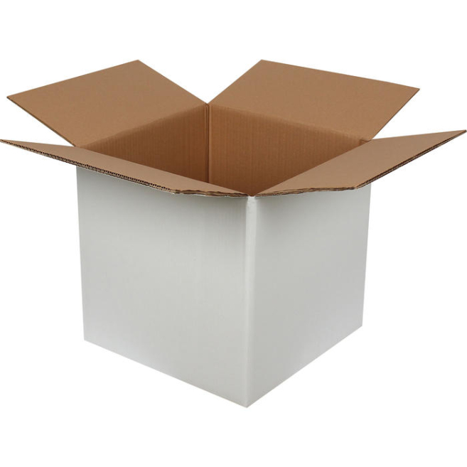 35x35x35cm Double Corrugated White Box - 2