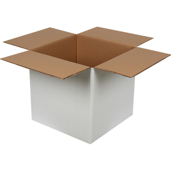 35x35x35cm Double Corrugated White Box - 1