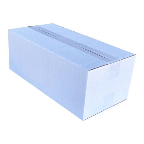 40x20x15cm Single Corrugated Box - White - 2