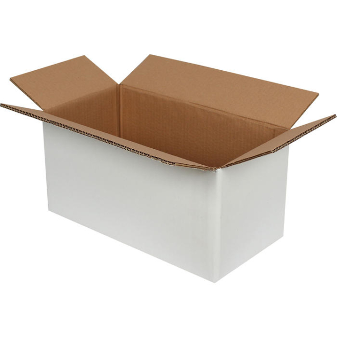 40x20x20cm Double Corrugated White Box - 2