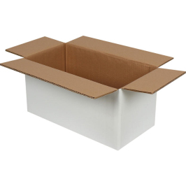 40x20x20cm Double Corrugated White Box - 1