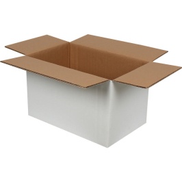 40x25x25cm Double Corrugated White Box - 1