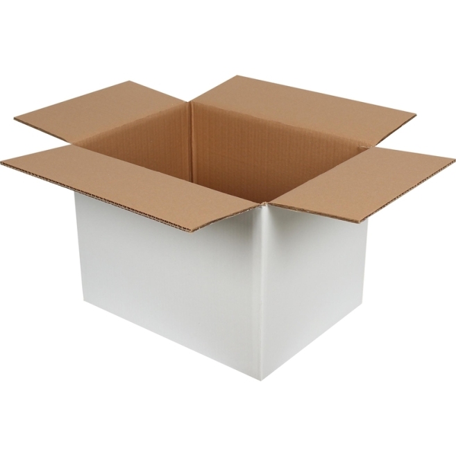 40x30x30cm Double Corrugated White Box - 1