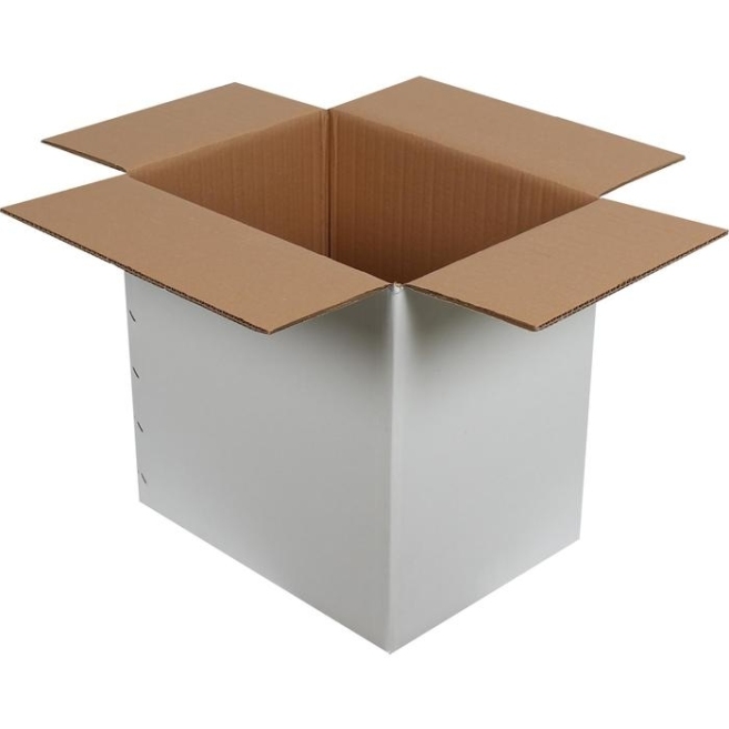 40x30x40cm Double Corrugated White Box - 1