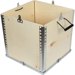 40x40x40cm Wooden Cargo Crate - 1