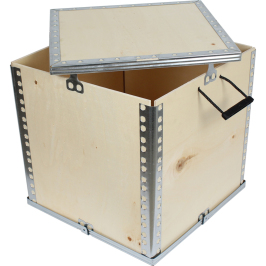 40x40x40cm Wooden Cargo Crate - 2