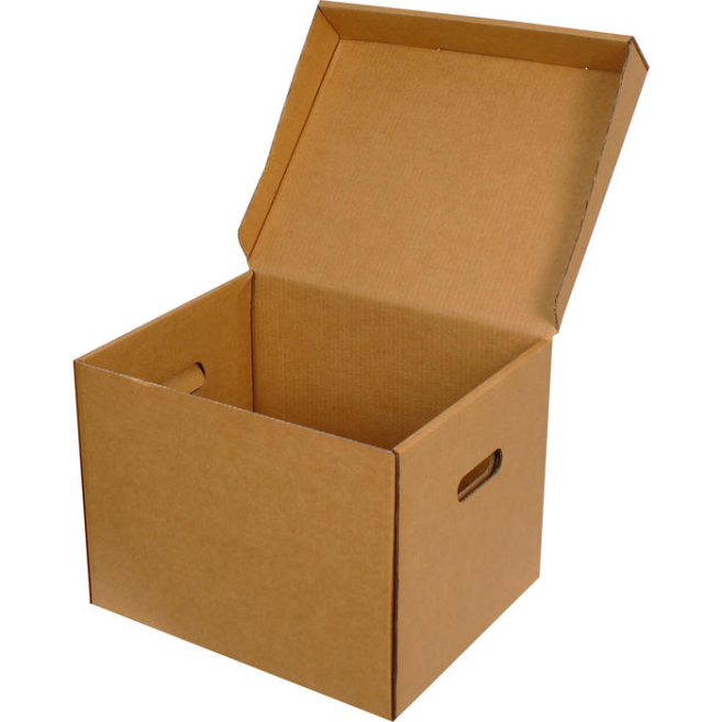 41x33x31cm Double Corrugated Archive Box - Kraft - 1