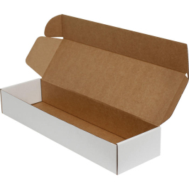 42x12x6,5cm Locked Corrugated Box - White - 1