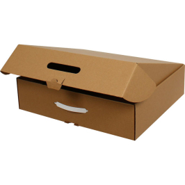 43x37x11cm Box with Handle - Kraft - 2