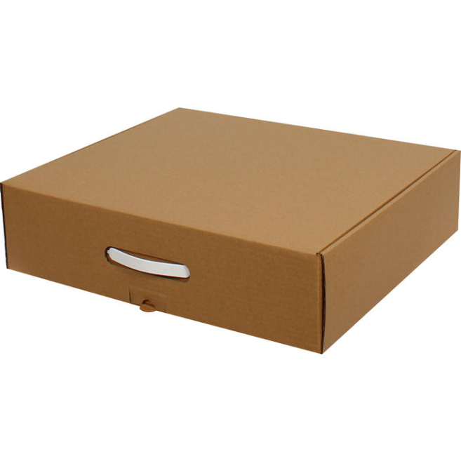 43x37x11cm Box with Handle - Kraft - 3