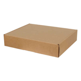 50x40x10cm Double Slotted Locked Box - Kraft - 3