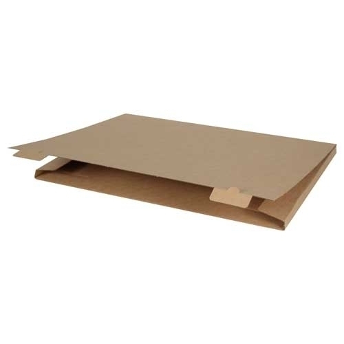 53*38*2cm Single Corrugated Locked Box - Kraft - 1